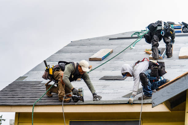 Professional Flat Roof Repair technician working in Warfield, VA